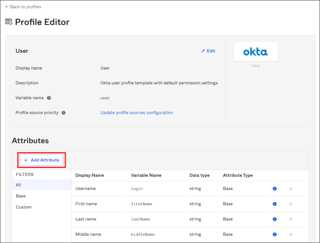 Okta Add Attribute